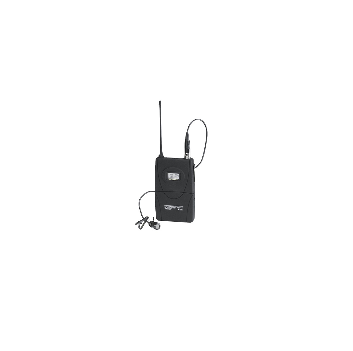Microfon lavaliera wireless uhf cu 100 frecvente selectabile